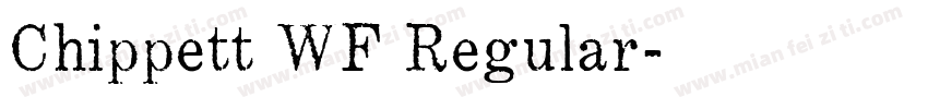 Chippett WF Regular字体转换